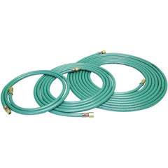 Dynabrade - 8mm ID x 12.7" OD 12' Long Multipurpose Air Hose - Male/Male Ends, 90 Working psi, Green - Apex Tool & Supply
