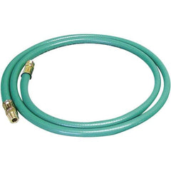 Dynabrade - 8mm ID x 12.7" OD 5' Long Hose - Male/Male Ends, 90 Working psi, Green - Apex Tool & Supply