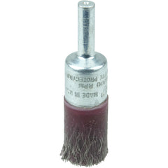 1/2″ Polyflex Encapsulated Crimped Wire End Brush, .0104″ Stainless Steel Fill - Apex Tool & Supply