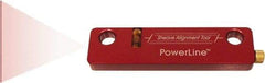 Johnson Level & Tool - 1 Beam 100' (Interior) Max Range Sheave Alignment Trainer - Red Beam, 1/16" at 10' Accuracy, 1-3/4" Long x 3/4" Wide x 6-3/4" High, Battery Included - Apex Tool & Supply