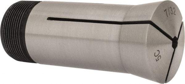 Interstate - 7/32 Inch 5C Hex Collet - 3.28" Overall Length, 1.041-24 Internal Thread Size, Steel, 0.0032 Inch TIR - Exact Industrial Supply