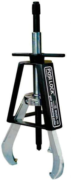 Posi Lock Puller - 18" Spread, 30 Ton Capacity, Puller - 12" Reach, 27" Long, For Bearings, Gears & Pulleys - Apex Tool & Supply