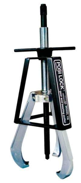 Posi Lock Puller - 25" Spread, 40 Ton Capacity, Puller - 14" Reach, 32" Long, For Bearings, Gears & Pulleys - Apex Tool & Supply