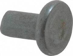 RivetKing - 0.15" Body Diam, Flat Steel Tinners Solid Rivet - 0.291" Length Under Head - Apex Tool & Supply