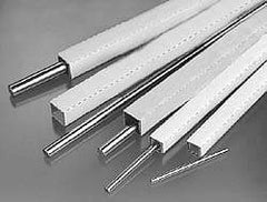 Thomson Industries - 8mm Diam, 600mm Long, Steel Annealed End Round Linear Shafting - 60C Hardness - Apex Tool & Supply