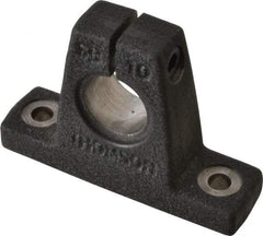 Thomson Industries - 5/8" Diam, Malleable Iron Alloy Shaft Support - Plain Shafting - Apex Tool & Supply