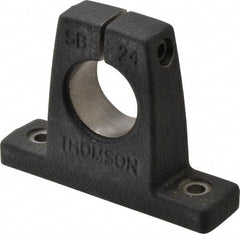 Thomson Industries - 1-1/2" Diam, Malleable Iron Alloy Shaft Support - Plain Shafting - Apex Tool & Supply