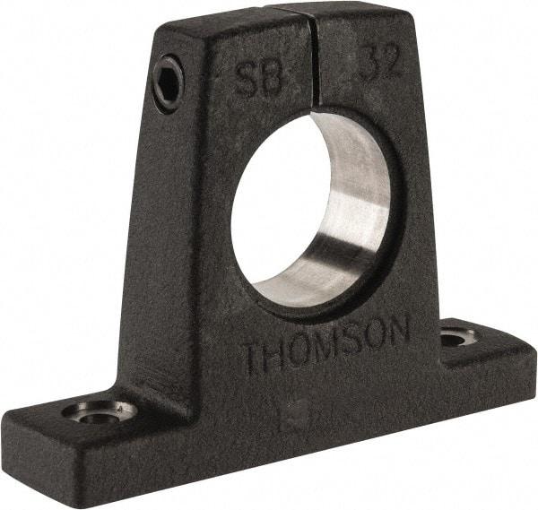Thomson Industries - 2" Diam, Malleable Iron Alloy Shaft Support - Plain Shafting - Apex Tool & Supply