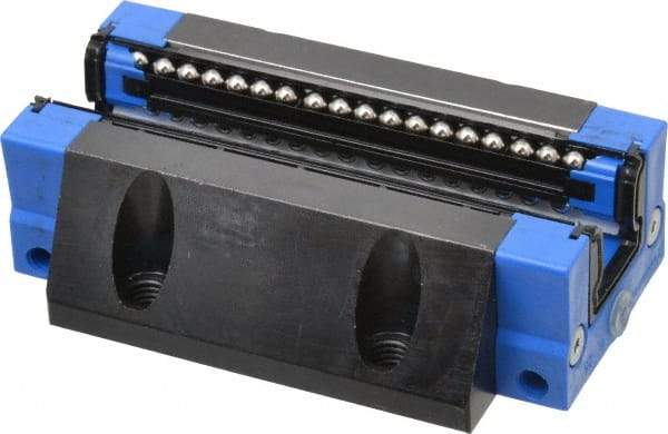 Thomson Industries - 103.5mm L x 70mm W x 30.5mm H, 45mm Transverse Hole Spcg, 57mm Lateral Hole Spcg, Standard Long Ball Carriage - 23.5mm Overhang, M8 Hole, 36" High Assembly - Apex Tool & Supply