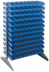 Quantum Storage - 500 Lb Capacity, 24" Deep x 36" Wide x 53" High, Steel Pick Rack - 2 Sides, 48 Yellow Polyethylene/Polypropylene Bins - Apex Tool & Supply