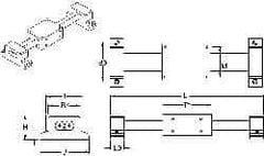 Thomson Industries - Manually Driven Linear Motion System - 36" Long x 2.13" Wide - Apex Tool & Supply