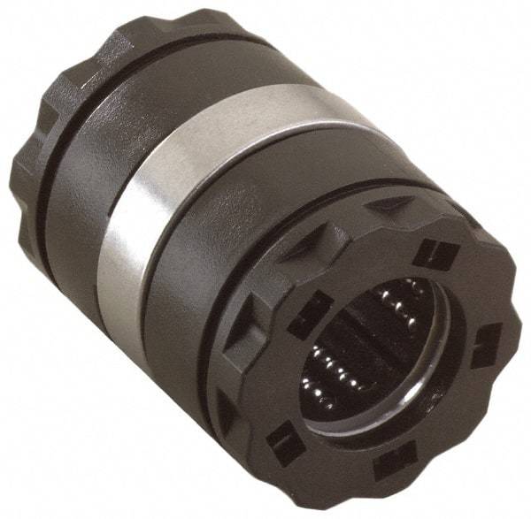 Thomson Industries - 40mm ID, Closed Linear Bearing without Integral Wipers - 2.44" Overall Height, 62mm OD - Apex Tool & Supply