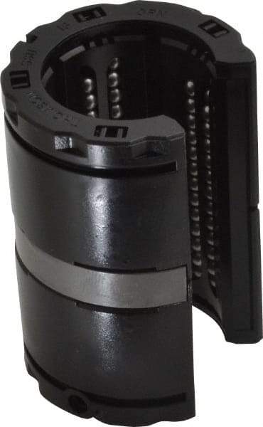 Thomson Industries - 1" ID, 1,900 Lb Dynamic Load Capacity, Open Linear Bearing - 1-9/16" OD - Apex Tool & Supply