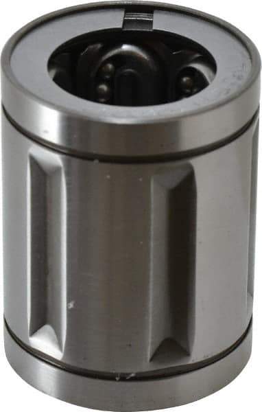 Thomson Industries - 1-1/4" ID, 520 Lb Dynamic Load Capacity, Closed Linear Bearing - 2" OD - Apex Tool & Supply
