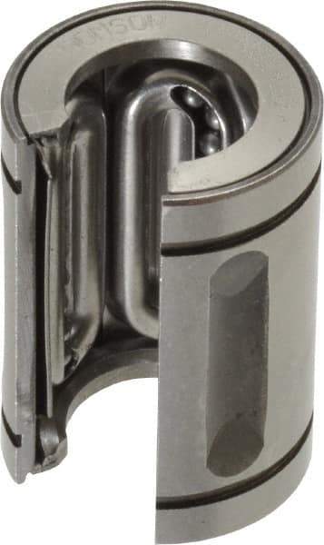 Thomson Industries - 1/2" Inside Diam, 85 Lbs. Dynamic Capacity, Open Linear Bearing - Apex Tool & Supply