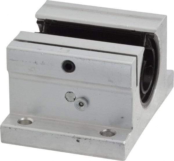 Thomson Industries - 1/2" Inside Diam, 180/360 Lbs. Dynamic Capacity, Open Single Pillow Block Linear Bearing - 1.13" Overall Height x 2" Overall Width - Apex Tool & Supply