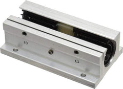 Thomson Industries - 1/2" Inside Diam, 180/360 Lbs. Dynamic Capacity, Open Twin Pillow Block Linear Bearing - 1.13" Overall Height x 2" Overall Width - Apex Tool & Supply