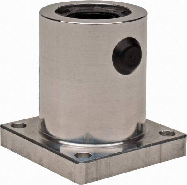 Thomson Industries - 1-1/4" Inside Diam, 255/510 Lbs. Dynamic Capacity, Single Flanged Pillow Block Linear Bearing - 1.63" Overall Width - Apex Tool & Supply