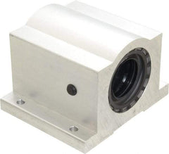 Thomson Industries - 1-1/2" Inside Diam, 3880/7760 Lbs. Dynamic Capacity, Closed Single Pillow Block Linear Bearing - 3-1/4" Overall Height x 4-3/4" Overall Width - Apex Tool & Supply