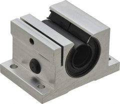Thomson Industries - 5/8" Inside Diam, 620/1240 Lbs. Dynamic Capacity, Open Single Pillow Block Linear Bearing - 1.44" Overall Height x 2-1/2" Overall Width - Apex Tool & Supply