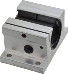 Thomson Industries - 3/4" Inside Diam, 1130/2260 Lbs. Dynamic Capacity, Open Single Pillow Block Linear Bearing - 1.56" Overall Height x 2-3/4" Overall Width - Apex Tool & Supply