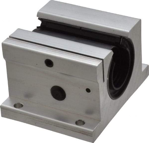 Thomson Industries - 1" Inside Diam, 1900/3800 Lbs. Dynamic Capacity, Open Single Pillow Block Linear Bearing - 2" Overall Height x 3-1/4" Overall Width - Apex Tool & Supply
