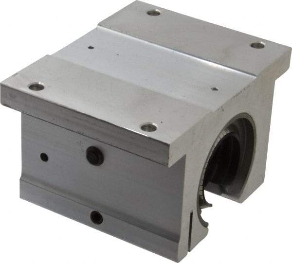 Thomson Industries - 1-1/2" Inside Diam, 3880/7760 Lbs. Dynamic Capacity, Open Single Pillow Block Linear Bearing - 2.94" Overall Height x 4-3/4" Overall Width - Apex Tool & Supply