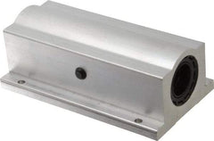 Thomson Industries - 1" Inside Diam, 1900/3800 Lbs. Dynamic Capacity, Closed Twin Pillow Block Linear Bearing - 2.19" Overall Height x 3-1/4" Overall Width - Apex Tool & Supply
