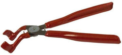 Mag-Mate - 9-3/4" OAL, Spark Plug Boot Pliers - 45° Jaw, 90 Durometer Plastic Handles - Apex Tool & Supply