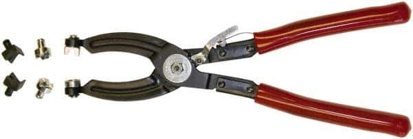 Mag-Mate - 10-1/2" OAL, Hose Clamp Pliers - Straight Jaw, Vinyl Coated Handles - Apex Tool & Supply
