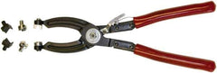 Mag-Mate - 10-1/2" OAL, Hose Clamp Pliers - Straight Jaw, Vinyl Coated Handles - Apex Tool & Supply