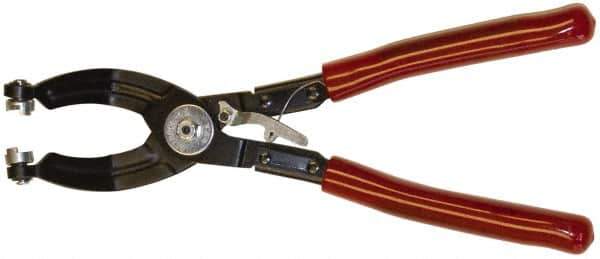 Mag-Mate - 10-1/2" OAL, Hose Clamp Pliers - 45° Jaw, Vinyl Coated Handles - Apex Tool & Supply