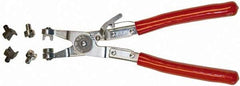 Mag-Mate - 9" OAL, Hose Clamp Pliers - Straight Jaw, Vinyl Coated Handles - Apex Tool & Supply