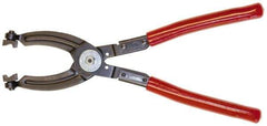Mag-Mate - 10-1/2" OAL, Click Style Hose Clamp Pliers - Straight Jaw, Vinyl Coated Handles - Apex Tool & Supply