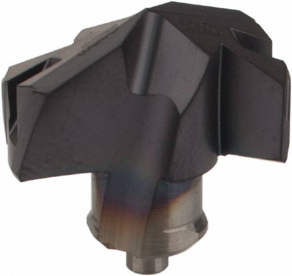 Iscar - Series ICP-2M, 0.626" Diam Grade IC908 140° Replaceable Drill Tip - Carbide, TiAlN Finish, 15 Seat Size, Through Coolant - Apex Tool & Supply