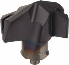 Iscar - Series ICP-2M, 0.626" Diam Grade IC908 140° Replaceable Drill Tip - Carbide, TiAlN Finish, 15 Seat Size, Through Coolant - Apex Tool & Supply