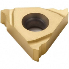 Seco - 16EL External Left Hand MJ Laydown Threading Insert - Grade CP200, TiAlN/TiN Coated Carbide, 9.53mm Inscribed Circle - Apex Tool & Supply