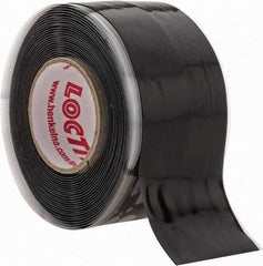 Loctite - 1" x 10', Black Silicone Electrical Tape - 0.5 mil Thick, 400 V/mil Dielectric Strength - Apex Tool & Supply