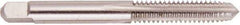 Regal Cutting Tools - M27x3.00 Metric Coarse 4 Flute Bright Finish High Speed Steel Straight Flute Standard Hand Tap - Plug, Left Hand Thread, 5-1/8" OAL, 2-1/2" Thread Length, H5 Limit, Oversize - Apex Tool & Supply