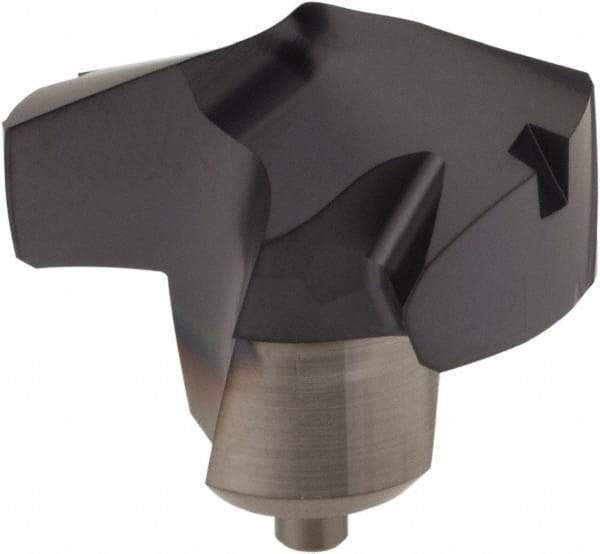Kennametal - Series KenTIP, 22.5mm Diam Grade KCP15 140° Replaceable Drill Tip - Carbide, AlTiN Finish, ZA Seat Size - Apex Tool & Supply