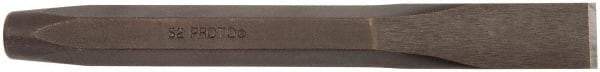 Proto - 5-1/8" OAL x 5/16" Blade Width Cold Chisel - 5/16" Tip, 1/4" Stock, Steel Handle - Apex Tool & Supply