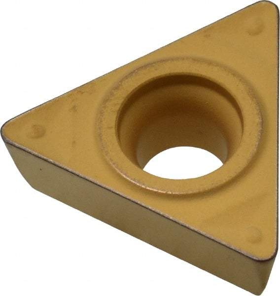 Sumitomo - TPMT332 ENF Grade AC820P Carbide Turning Insert - 60° Triangle, 3/8" Inscr Circle, 3/16" Thick, 1/32" Corner Radius - Apex Tool & Supply