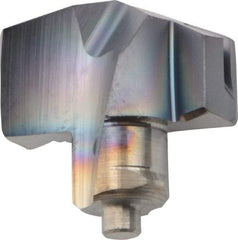 Iscar - Series ICM, 0.559" Diam Grade IC908 140° Replaceable Drill Tip - Carbide, TiAlN Finish, 14 Seat Size, Through Coolant - Apex Tool & Supply