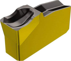 Sandvik Coromant - N151.250 4E 4225 Grade, 0.1969" Cutting Width, Carbide Cutoff Insert - 0° Neutral Lead Angle, 0.0157" Cnr Rad, TiCN/Al2O3/TiN Coated - Apex Tool & Supply