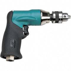 Dynabrade - 1/4" Keyed Chuck - Pistol Grip Handle, 20,000 RPM, 0.4 hp, 90 psi - Apex Tool & Supply