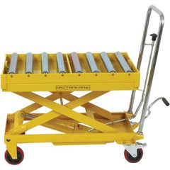 Wesco Industrial Products - 660 Lb Capacity Manual Hydraulic Scissor Lift Table - 12-1/2" to 38-1/4" Lift Height, 32-1/2" Platform Length x 19-1/2" Platform Width - Apex Tool & Supply