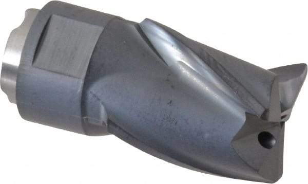 Seco - MP12 M04 Grade MP3000 Carbide Milling Tip Insert - TiAlN Finish, 3 Flutes, 1/2" Cutting Diam, 0.551" Depth of Cut, 0.945" Extension, 0.0315" Cnr Rad - Apex Tool & Supply