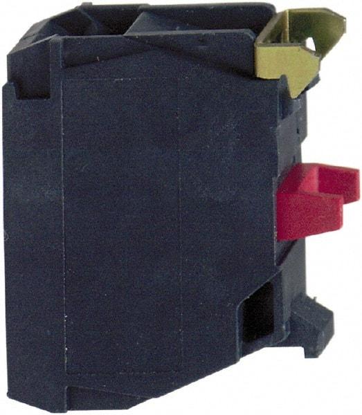 Square D - NC, Multiple Amp Levels, Electrical Switch Contact Block - 120 VAC, 125 VDC, 240 VAC, 250 VDC, and 600 VAC/VDC, Screw Terminal, 22mm Hole, For Use with XB4, XB5 - Apex Tool & Supply