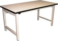 Proline - 72 Wide x 30" Deep x 36" High, Static Dissipative Workbench - Adjustable Height Legs, Beige - Apex Tool & Supply