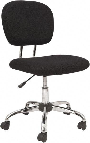 OIF - 33 to 36-3/4" High Office/Managerial/Executive Chair - 18" Wide x 21-5/8" Deep, Fabric Mesh Seat, Black - Apex Tool & Supply